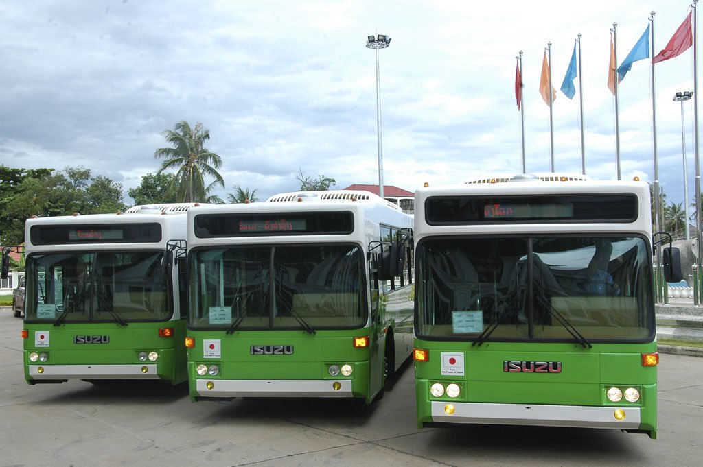 New Buses for Vientiane