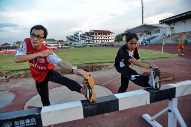 Lao Olympic Athletes Training